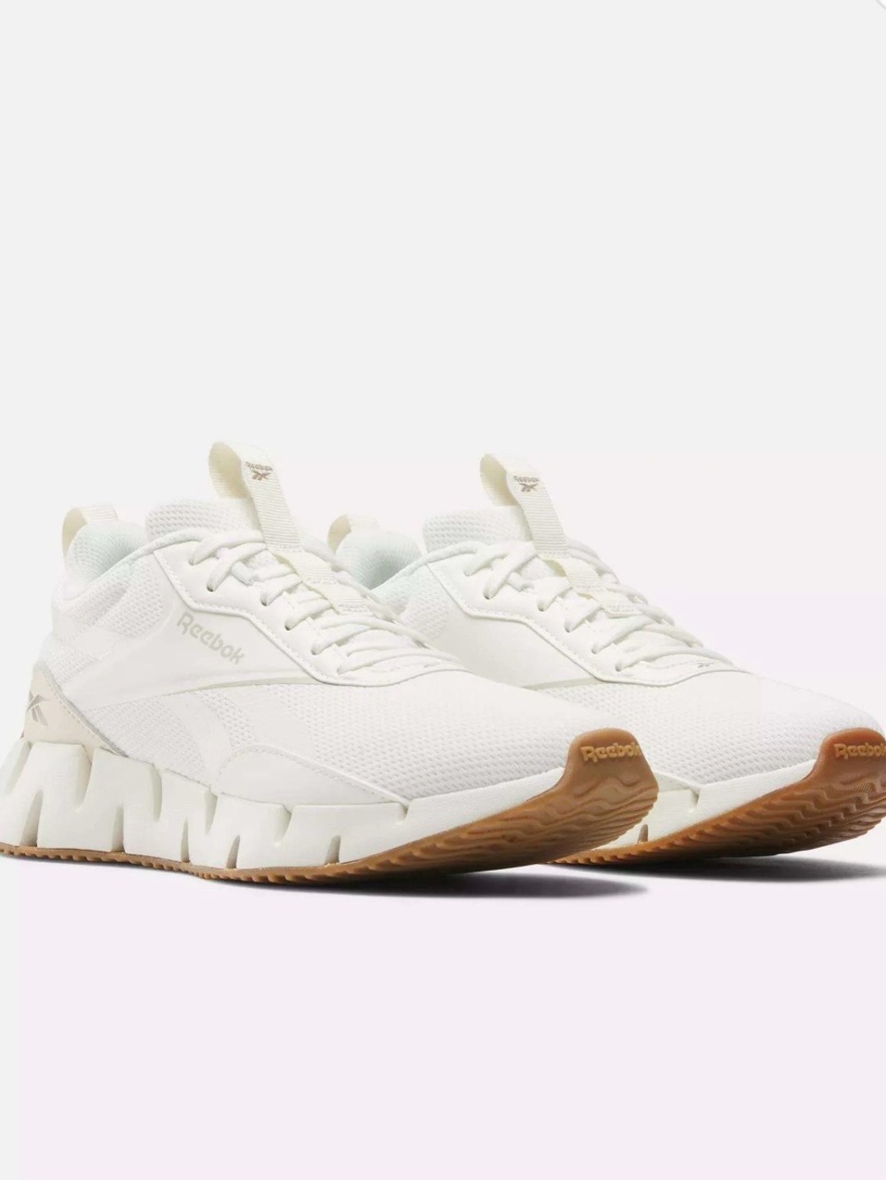 Reebok Off-White Knit Sneakers with Gum Outsole